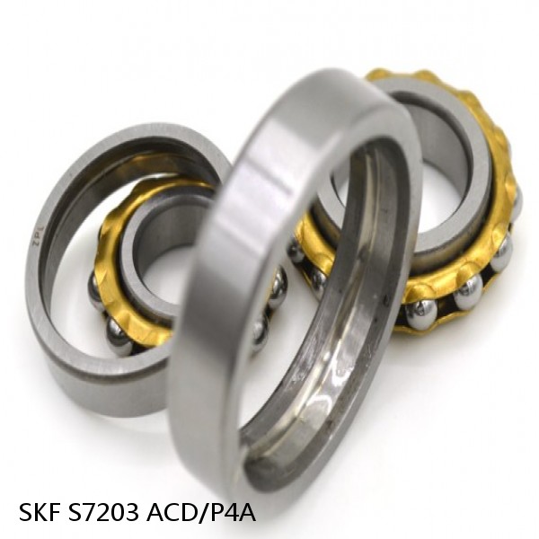 S7203 ACD/P4A SKF High Speed Angular Contact Ball Bearings